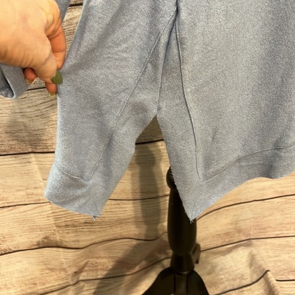 Soft Surroundings B’Call Tunic Top Cowl Neck NWT Blue Size XS Petite So Soft - Picture 4 of 11